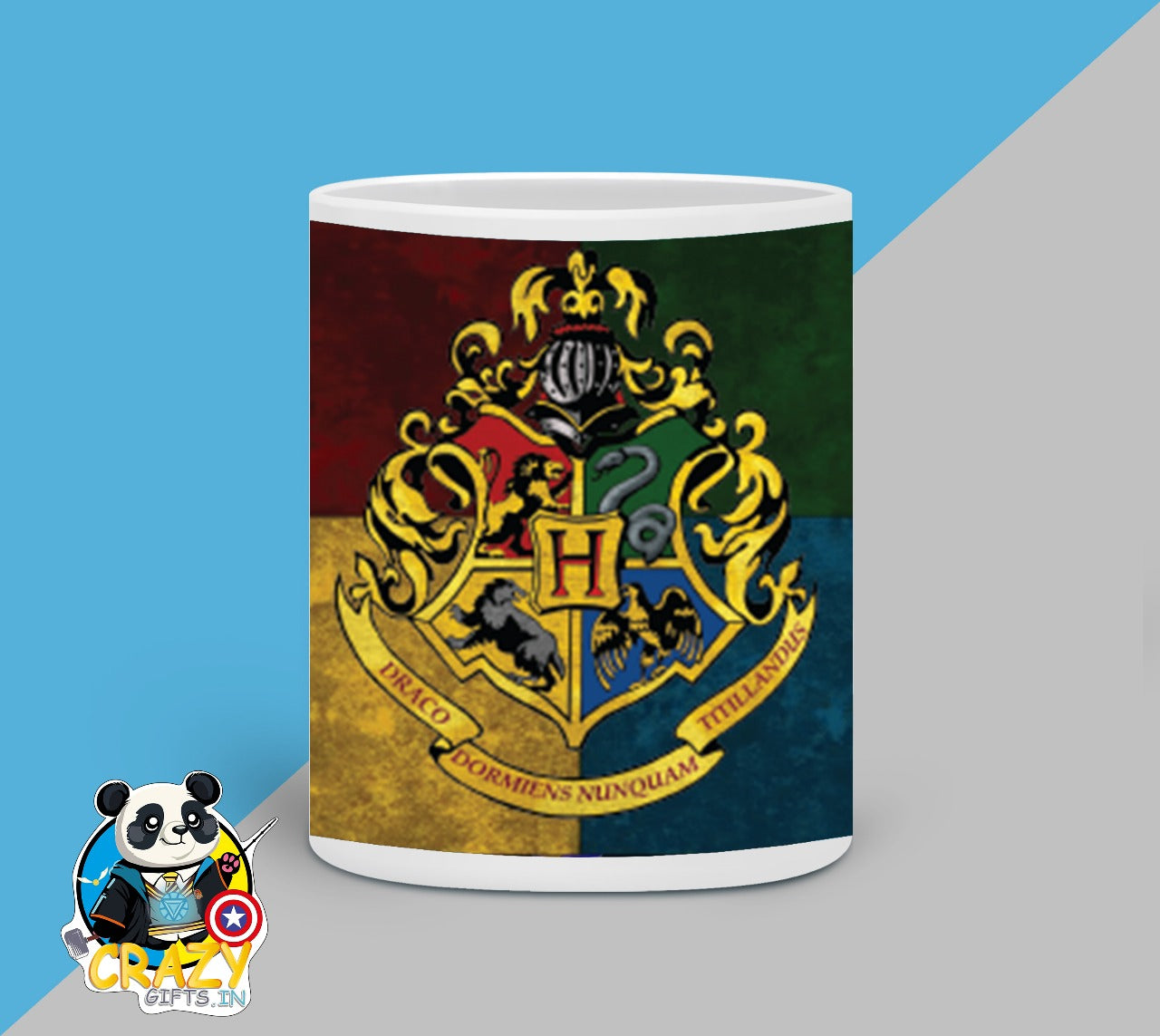 Harry Potter House Crest 3D Ceramic White Mug