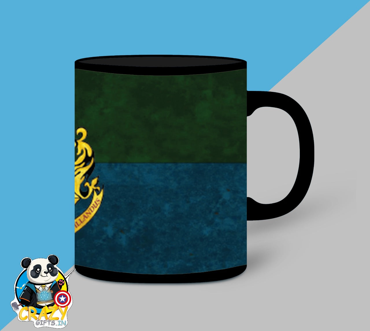 Harry Potter House Crest 3D Ceramic Black Mug