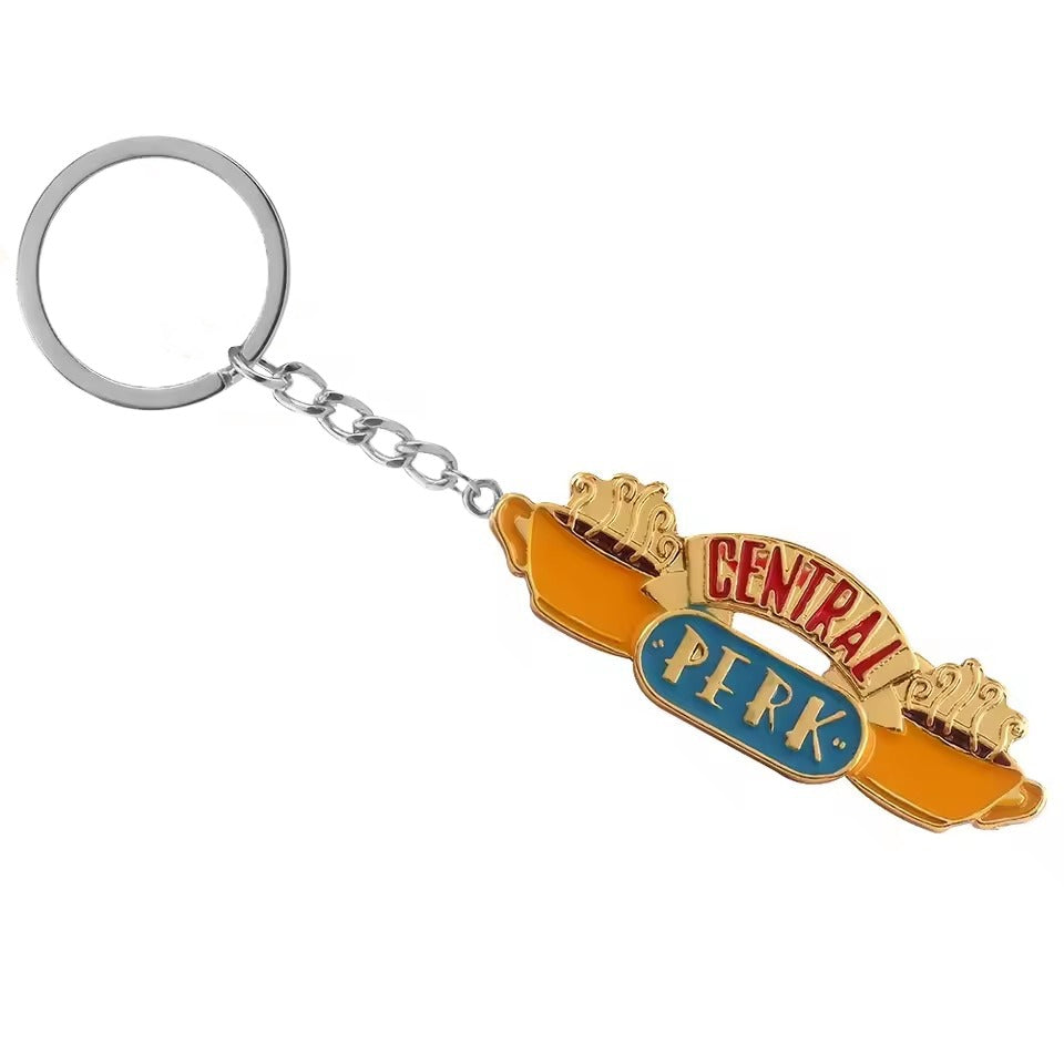 Friends Golden Central Perk Keychain