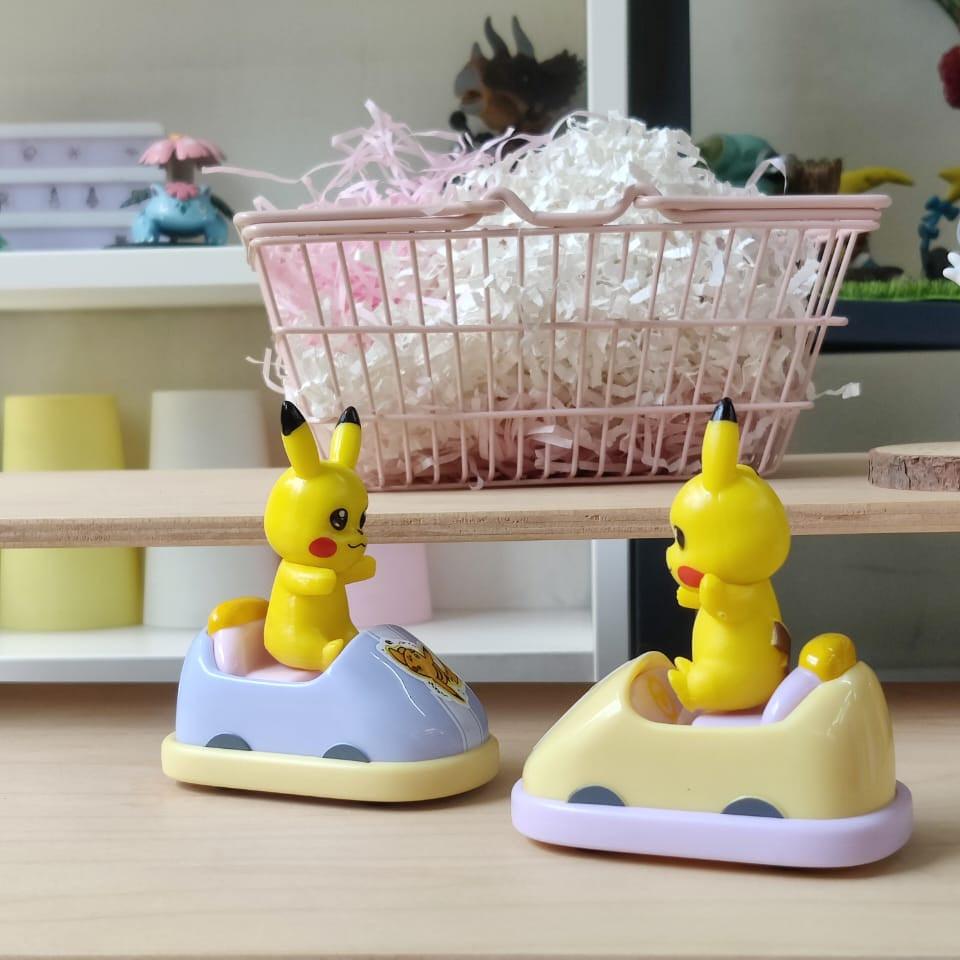 Pokemon Pikachu Dashing Car ( Pullback) Set of 2 Figure . Random colors Will Be Provided Cleareance Sale