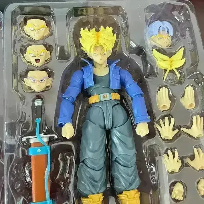Dragon Ball Z Trunks Figure With Interchangeable Heads and Hands - 5.7 Inches