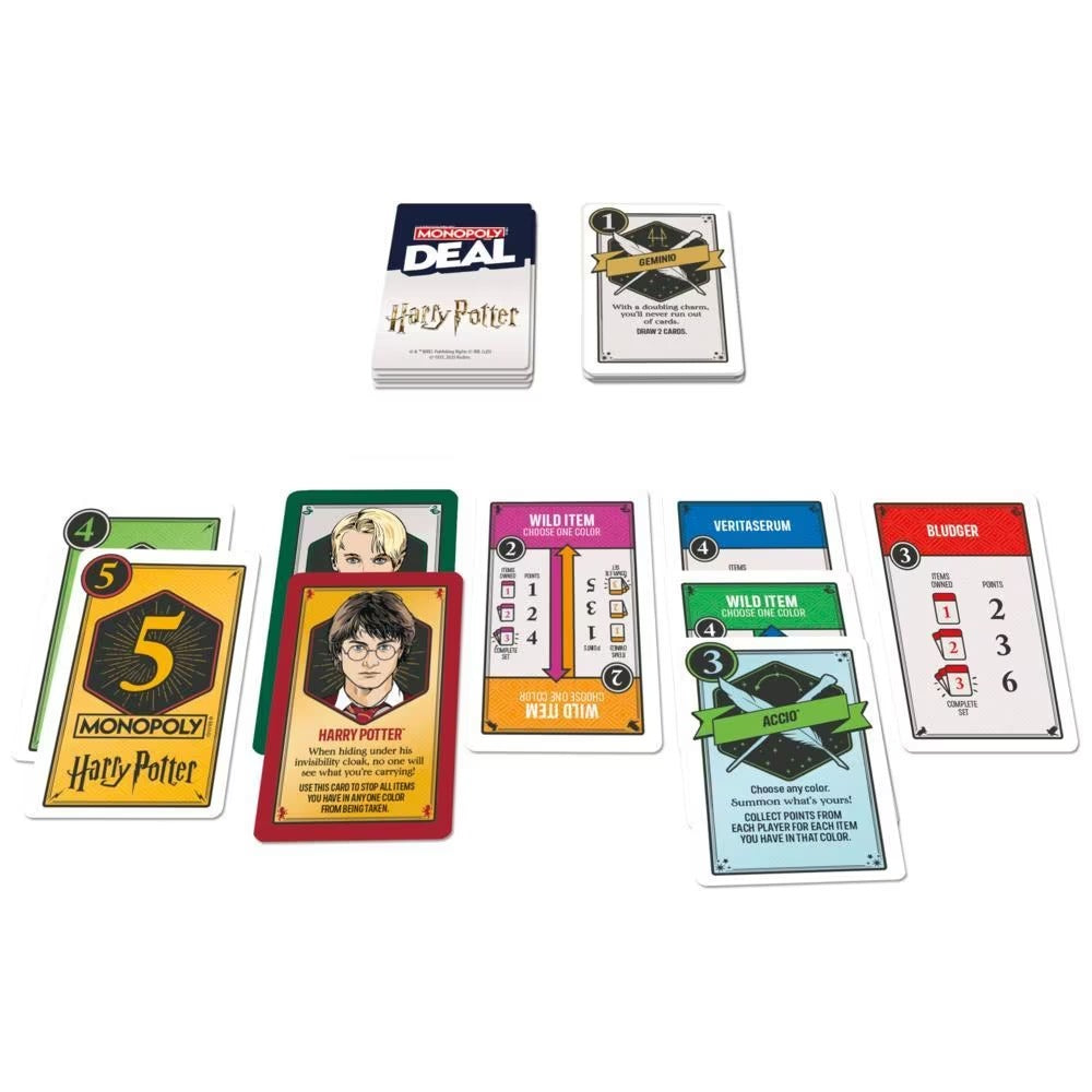 Hasbro Official Monopoly Deal Harry Potter Card Game