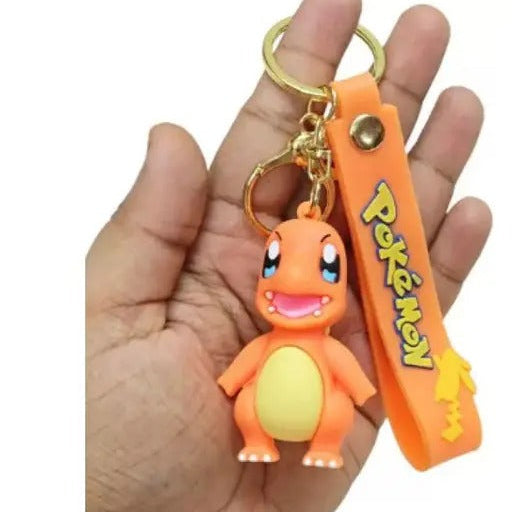 3D Silicon Keychain with Bag Charm and Strap (Choose From Drop Down Menu)