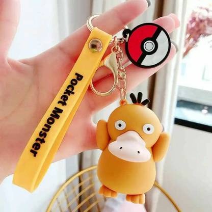 Characters 3D Silicon Keychains with Bag Charm and Strap (Select from Dropdown Menu)