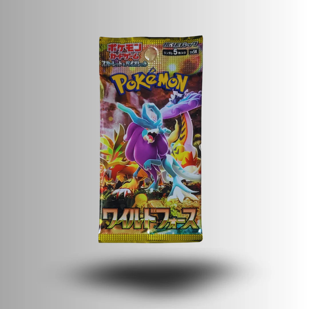 POKÉMON Original Japanese CARD GAME Wild Force Booster Pack - Pack of 5 Cards