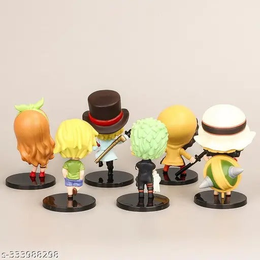One Piece Pirates Figure Set of 6 - (9-11.5 cm)