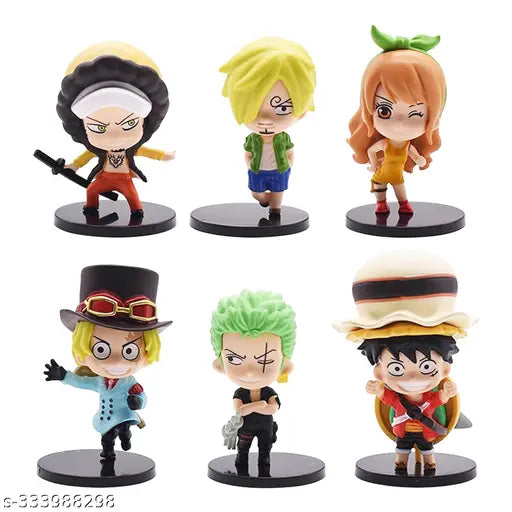 One Piece Pirates Figure Set of 6 - (9-11.5 cm)