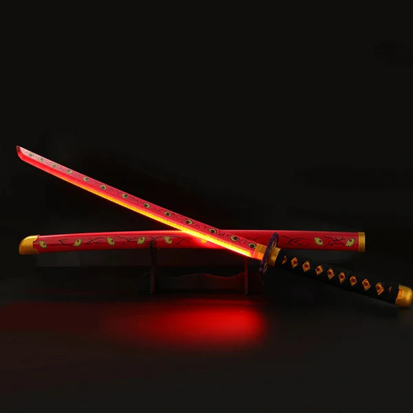 Demon Slayer Kokushibou LED Katana Sword With USB Cable (No COD Allowed On This Product) - Prepaid Orders Only