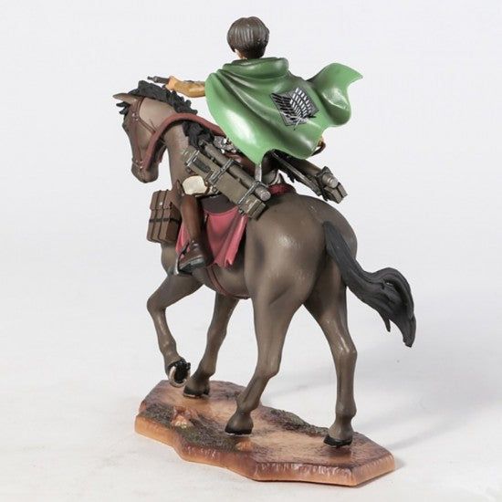 Attack On Titan The Armored Titan Levi Ackerman Horse Riding Action Figures Model 20 cm Anime Figure