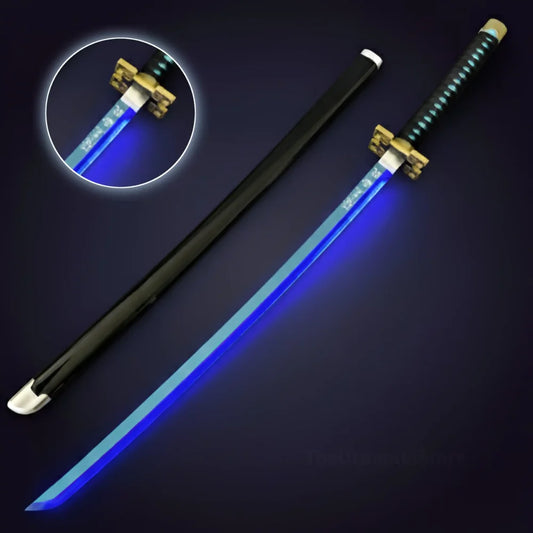 Demon Slayer Muichiro Tokito LED Katana Sword With USB Cable (No COD Allowed On This Product) - Prepaid Orders Only