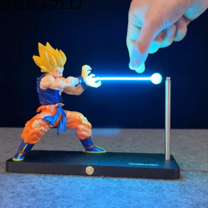 Dragon Ball Z Anime Action Figure with Cosmic Surge Levitating LED Lamp