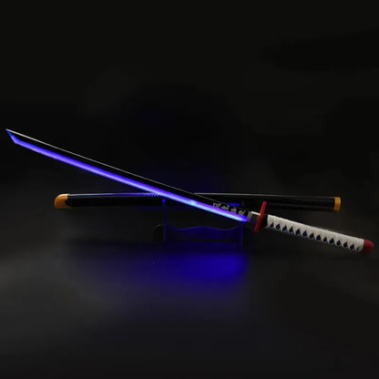 Demon Slayer Giyu Tomioka LED Katana Sword With USB Cable (No COD Allowed On This Product) - Prepaid Orders Only