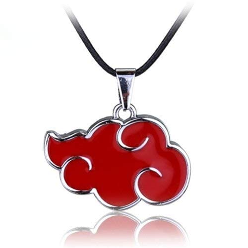 Naruto Inspired Akatsuki Red Cloud Pendant Necklace For Boys Men and Women