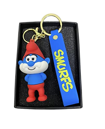 Silicone The Smurfs Character Keychain (Pack of 1)