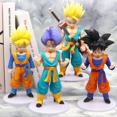 Dragon Ball Z Anime Action Figure Set of 4