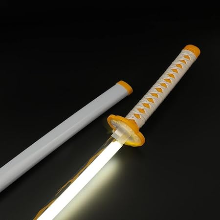 Demon Slayer Zenitsu Agatsuma LED Katana Sword With USB Cable (No COD Allowed On This Product) - Prepaid Orders Only