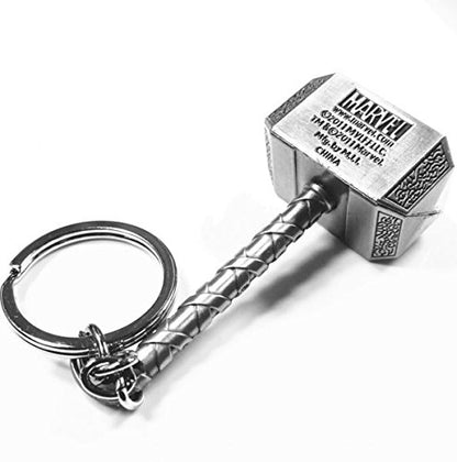 Thor's Hammer Keychain Metal Alloy Marvel Superhero.