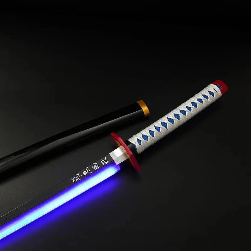 Demon Slayer Giyu Tomioka LED Katana Sword With USB Cable (No COD Allowed On This Product) - Prepaid Orders Only