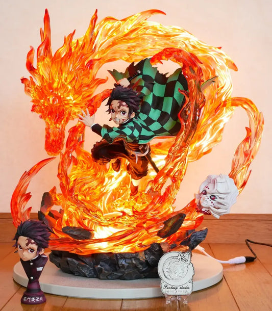 Demon Slayer Kamado Tanjiro Figure With Light - 33 cm