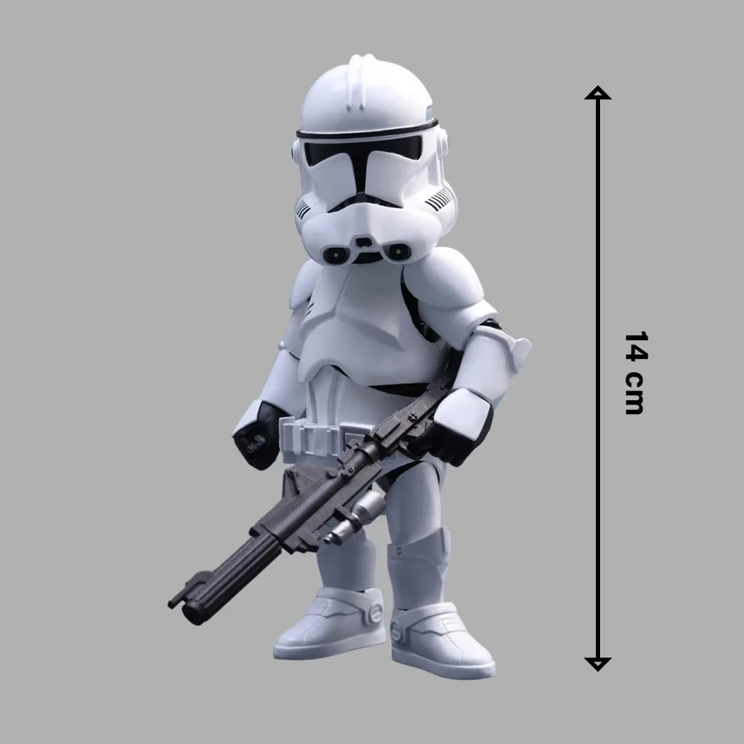 Star Wars Clone Trooper (Phase II) Collectible 6-Inch Hybrid Metal Figure – Premium Action Figure with Accessories