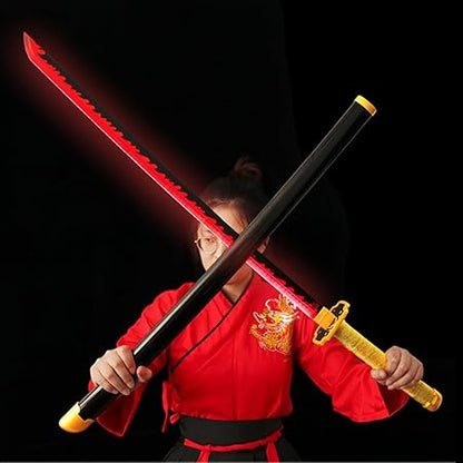 Demon Slayer Yoriichi Tsugikuni LED Katana Sword With USB Cable (No COD Allowed On This Product) - Prepaid Orders Only