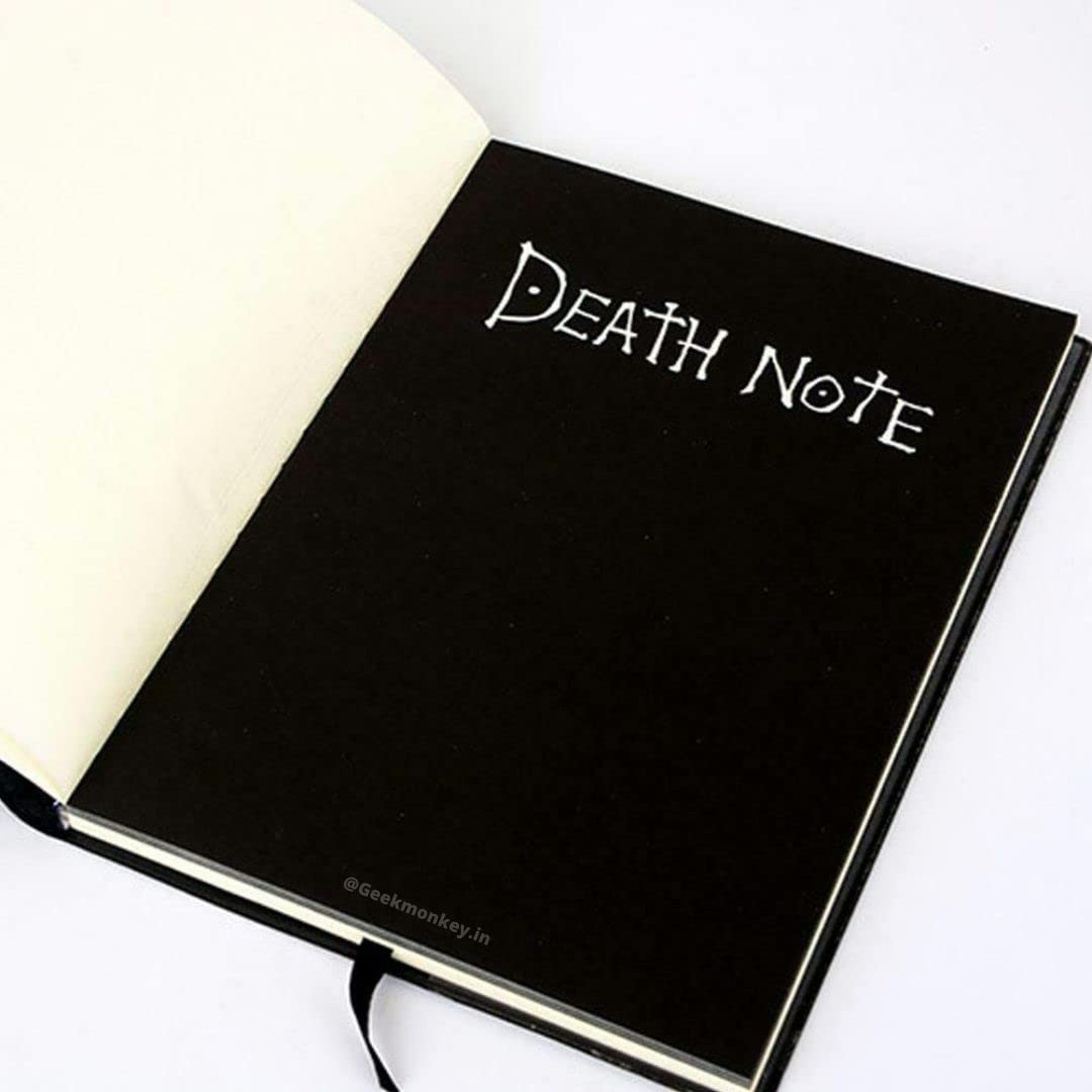 Death Note Notebook with Free Feather Pen and Bookmark - Anime Cosplay Gifts for Death Note