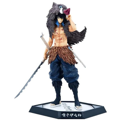 Demon Slayer Inosuke Action Figure Height - 27CM (Big Size) Anime Figurine Collectible PVC Multicolour (Inosuke Big Figure)