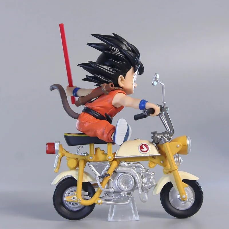 Dragon Ball Z Anime Goku Kid On Motor Bike Figure 13 cm
