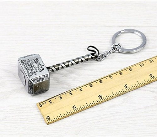 Thor's Hammer Keychain Metal Alloy Marvel Superhero.