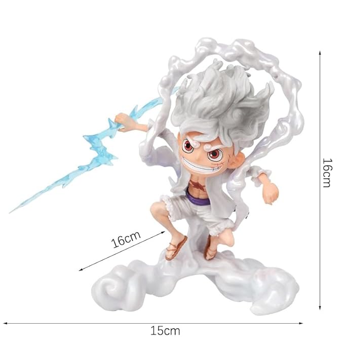 One Piece Monkey D' Luffy Gear 5 Sun God Nika - 15 cm Figure