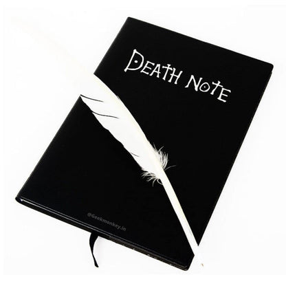 Death Note Notebook with Free Feather Pen and Bookmark - Anime Cosplay Gifts for Death Note