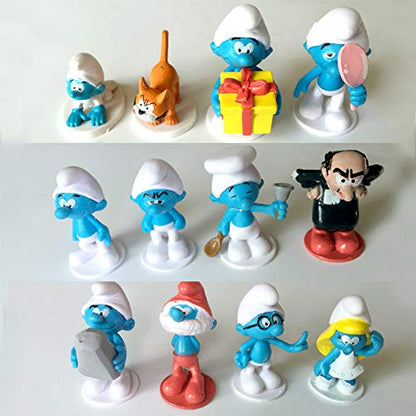 Smurf Mini Figure Set Toy Playset of 12