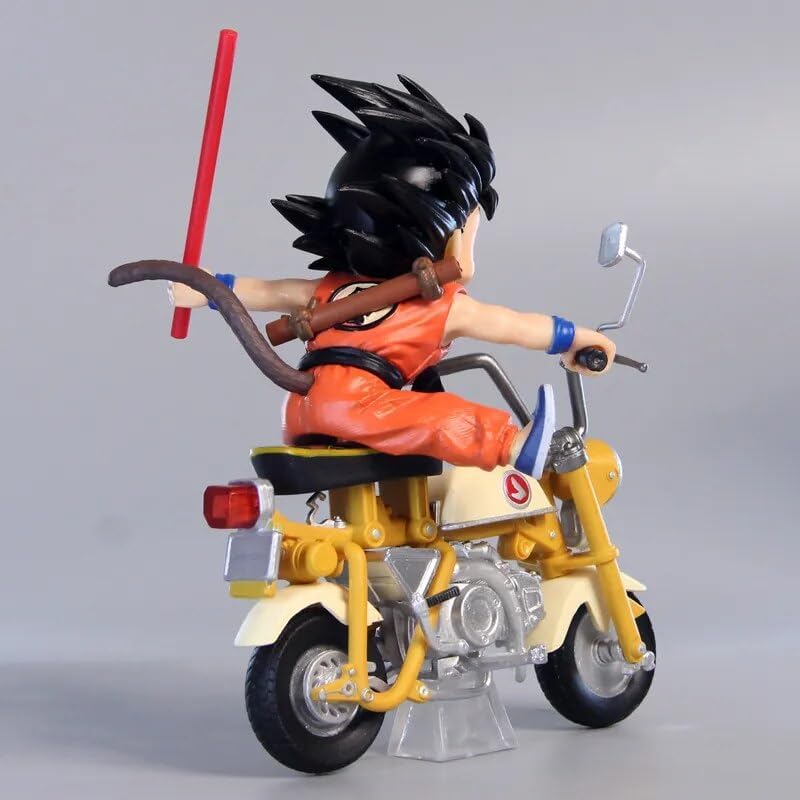 Dragon Ball Z Anime Goku Kid On Motor Bike Figure 13 cm