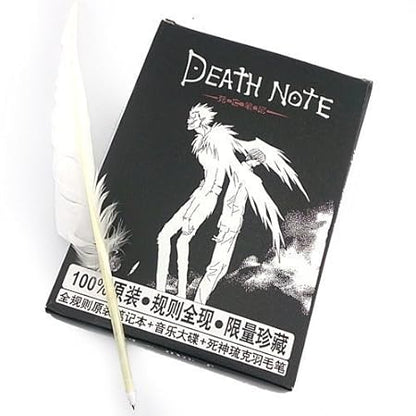 Death Note Notebook with Free Feather Pen and Bookmark - Anime Cosplay Gifts for Death Note