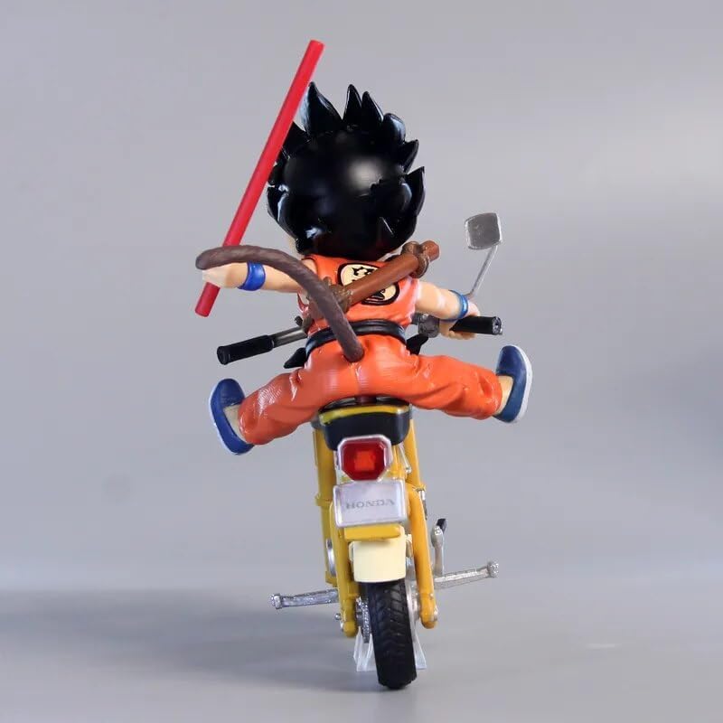 Dragon Ball Z Anime Goku Kid On Motor Bike Figure 13 cm