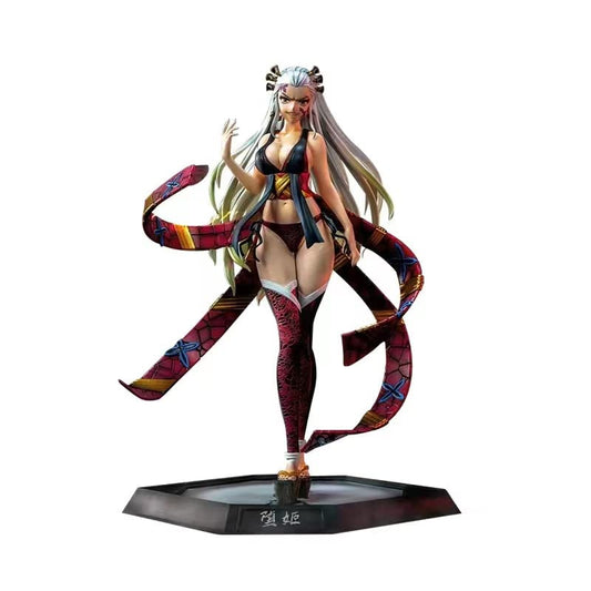 Demon Slayer Kimetsu no Yaiba - Daki Upper Moon Six Demon Action Figure | PVC Villain Brother Sister Anime Figurine Collectible Model Toy - 30 Cms