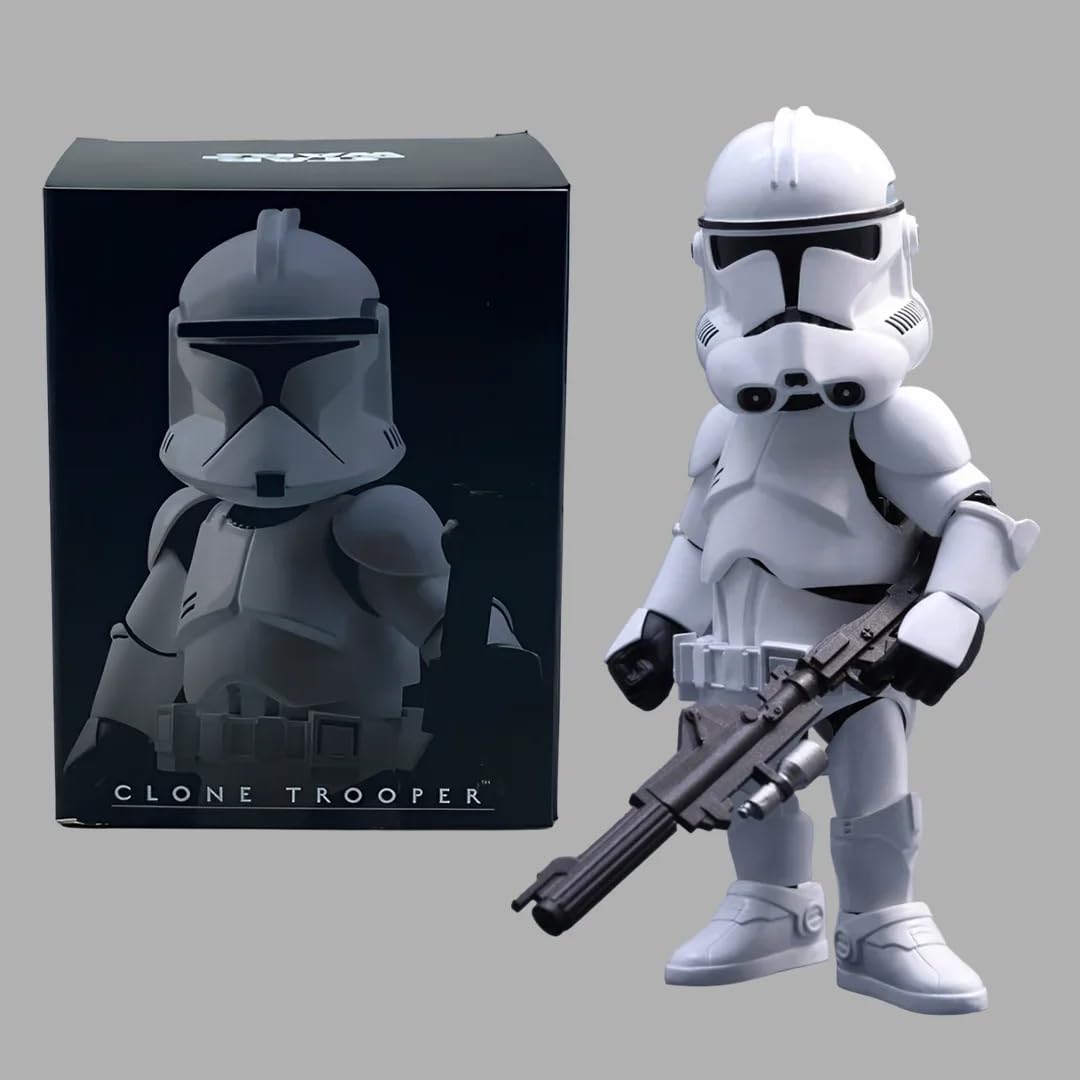 Star Wars Clone Trooper (Phase II) Collectible 6-Inch Hybrid Metal Figure – Premium Action Figure with Accessories