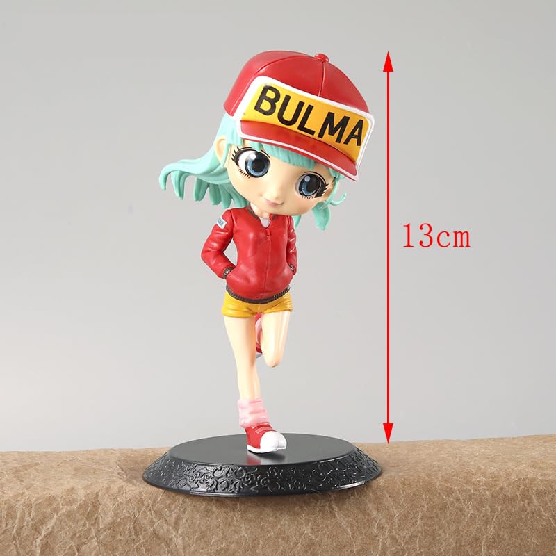 Dragon Ball Z Bulma with Cap Action Figure- Miniature Toy Figure 15cm