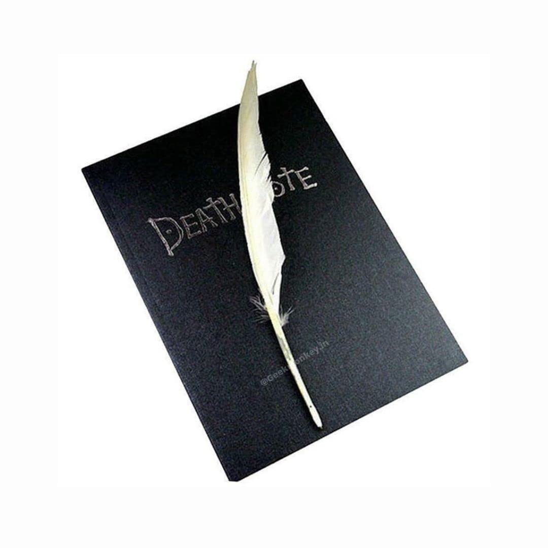 Death Note Notebook with Free Feather Pen and Bookmark - Anime Cosplay Gifts for Death Note