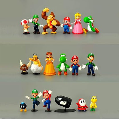 Super Mario Set of 18 Collectables