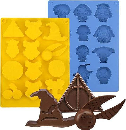 Harry Potter 3D Silicon Molds for Candy / Chocolate / Jelly / Gummy / Ice Cubes  (Select From Drop Down Menu)