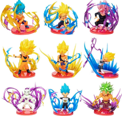 Premium Dragon Ball Goku Action Figures Set of 9 Latest Version  Size 8-10 Cm