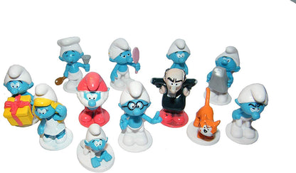 Smurf Mini Figure Set Toy Playset of 12