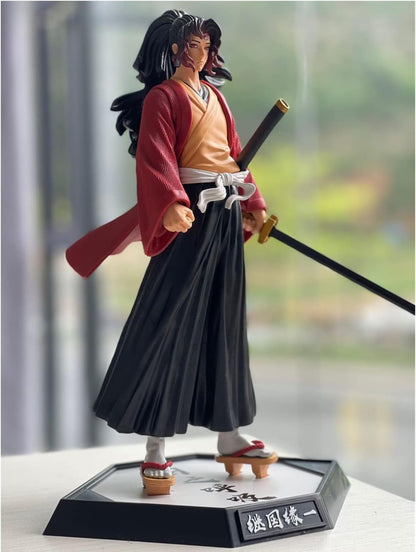 Demon Slayer Yoriichi Tsugikuni Action Figure Height - 30CM (Big Size) Anime Figurine Collectible PVC Multicolour (Big Red Demon Slayer)