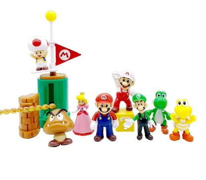 Super Mario Set of 8 Collectables