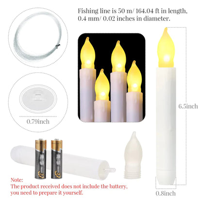 Floating Candles - 12 Pc Battery Operated Led Candles