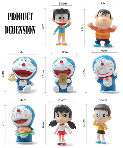 Doraemon Collectable Figure Set of 6