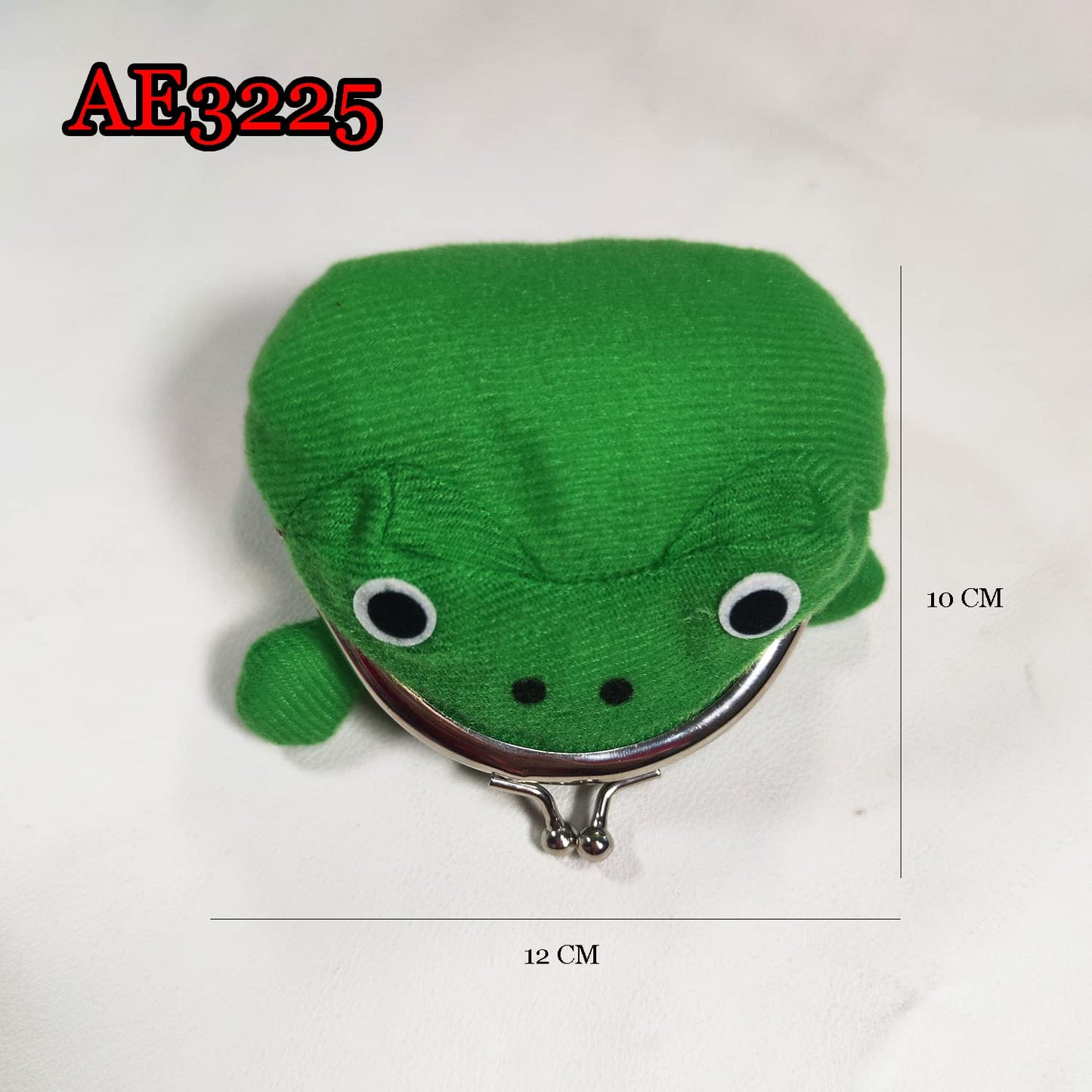 Anime Green Frog Plush Wallet Cosplay Cute Small Soft Money Box Pouch.