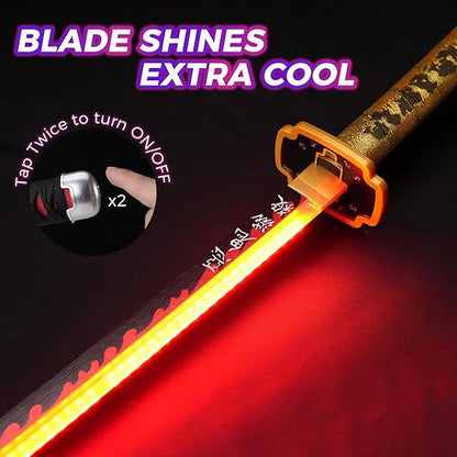 Demon Slayer Yoriichi Tsugikuni LED Katana Sword With USB Cable (No COD Allowed On This Product) - Prepaid Orders Only