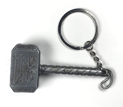 Thor's Hammer Keychain Metal Alloy Marvel Superhero.